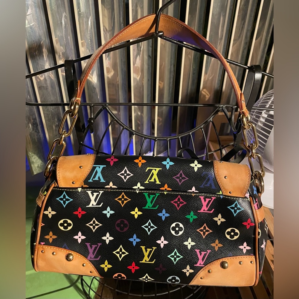 Louis Vuitton Takashi Murakami "Beverly" 2-Piece Bag & Wallet Set EUC - Picture 8 of 11